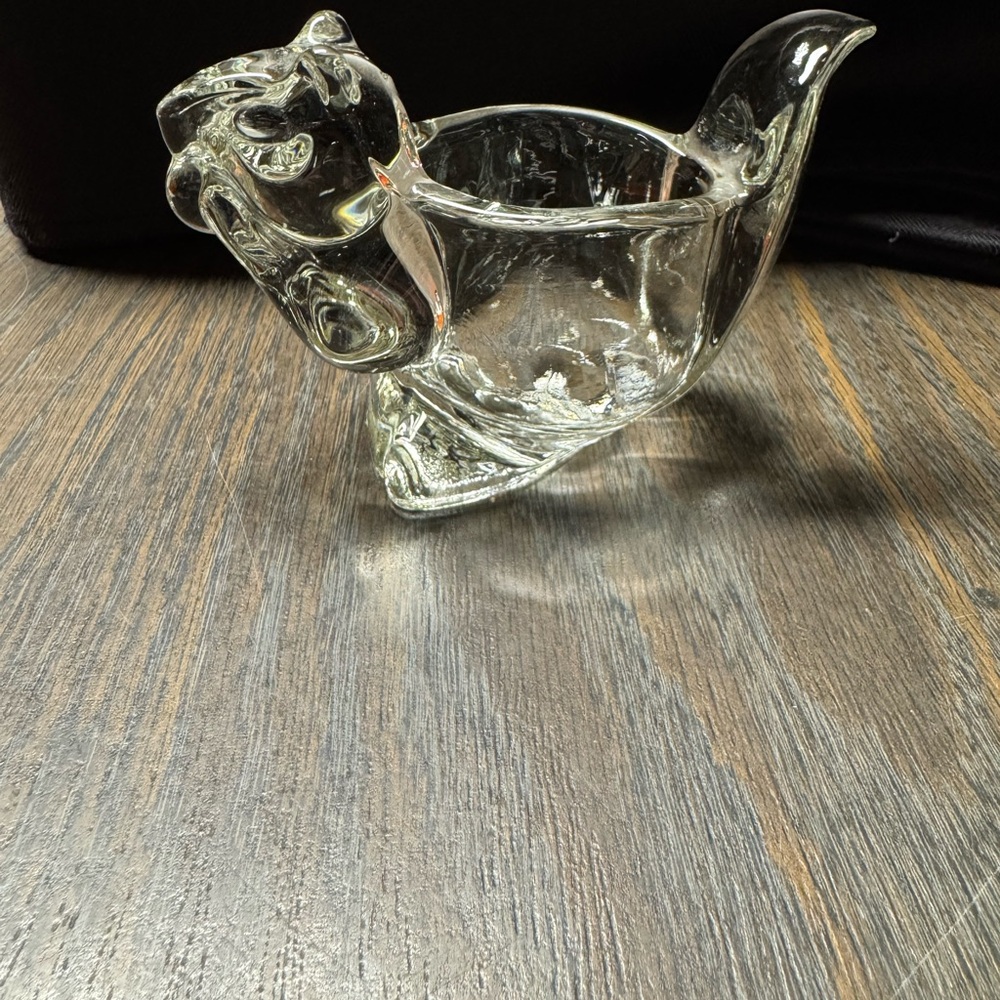 Elegant Clear Glass Candle Holder